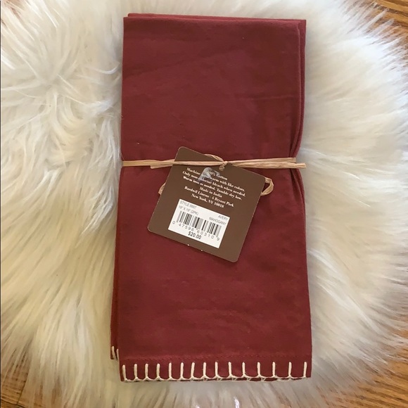Bardwil Avery Mahogany 2-Pc. Cotton Napkin Set new - Picture 3 of 4